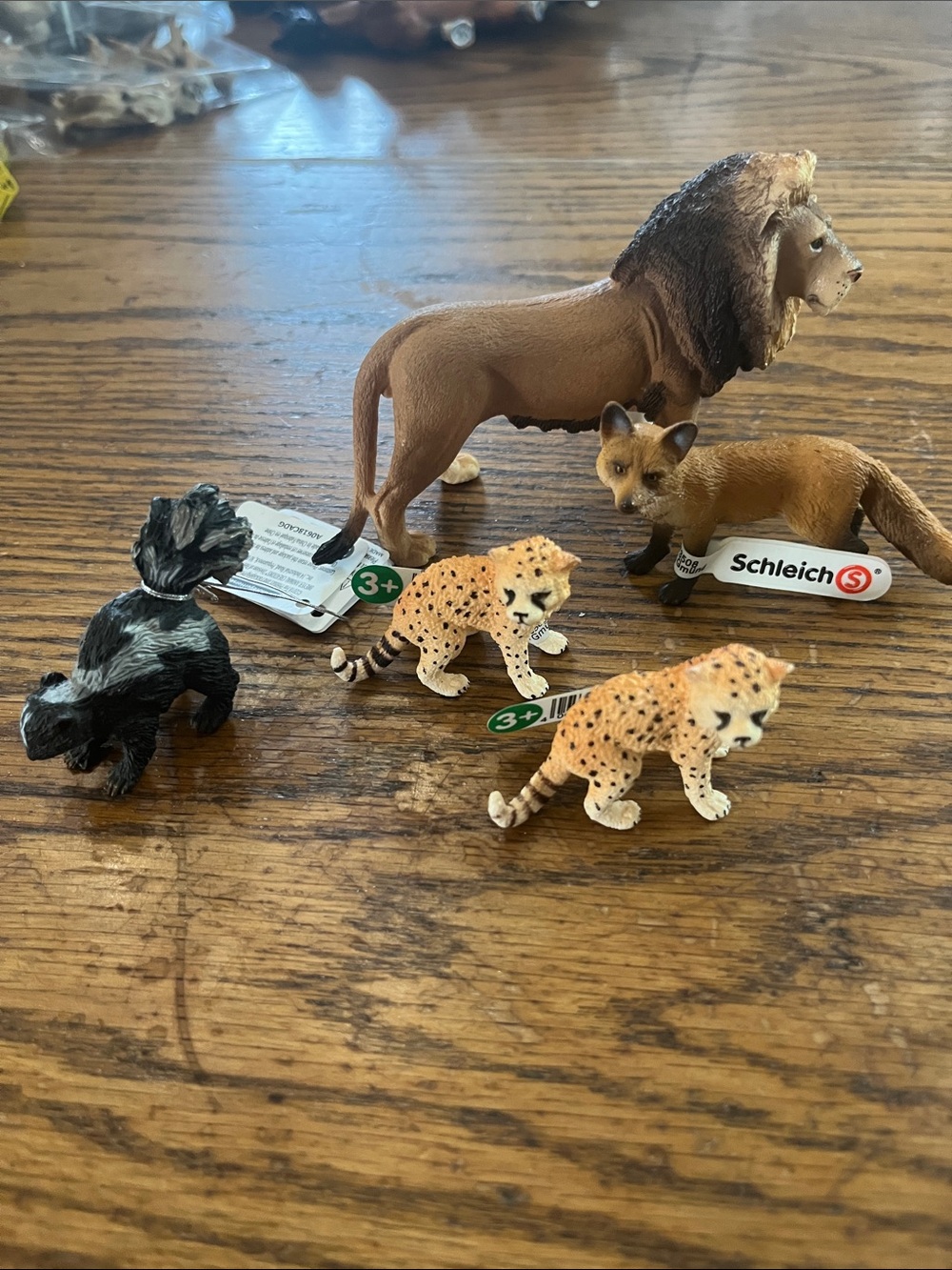Schleich Zoo Animal Figurine Set - Brown, Tan, Black Assortment